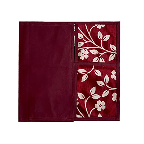 KANUSHI Industries® Fridge Covers/Refrigerator Cover + 1 Pc Microwave/Oven Cover for Top (Color- Maroon)(Copy-FRI+Micro-Maroon-Raj) - Image 4