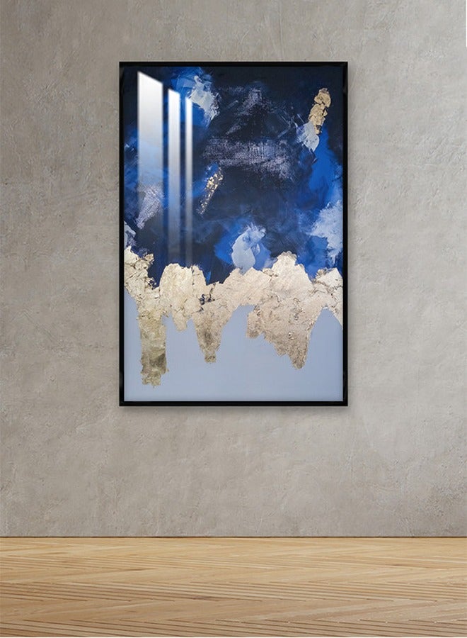 Marktna Decorative Wall Art Painting 120X80Cm With An Abstract Design Silver Frame And A Transparent Acrylic Layer 0.5Kg  - Image 1