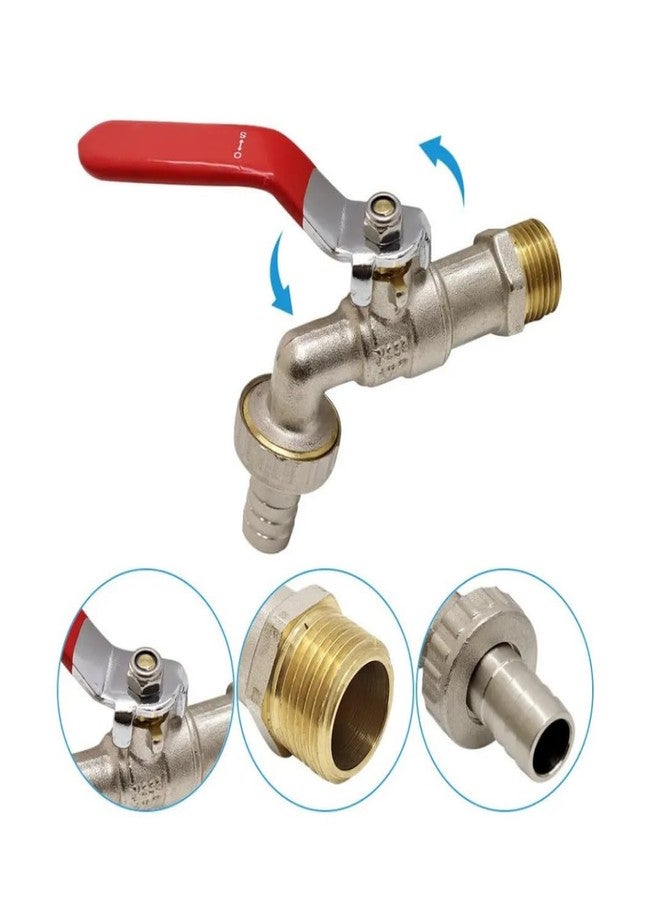 COSWARE Brass Nozzle Bib Tap for Kitchen, Bathroom, Outdoor - Pack of 1 - Image 3