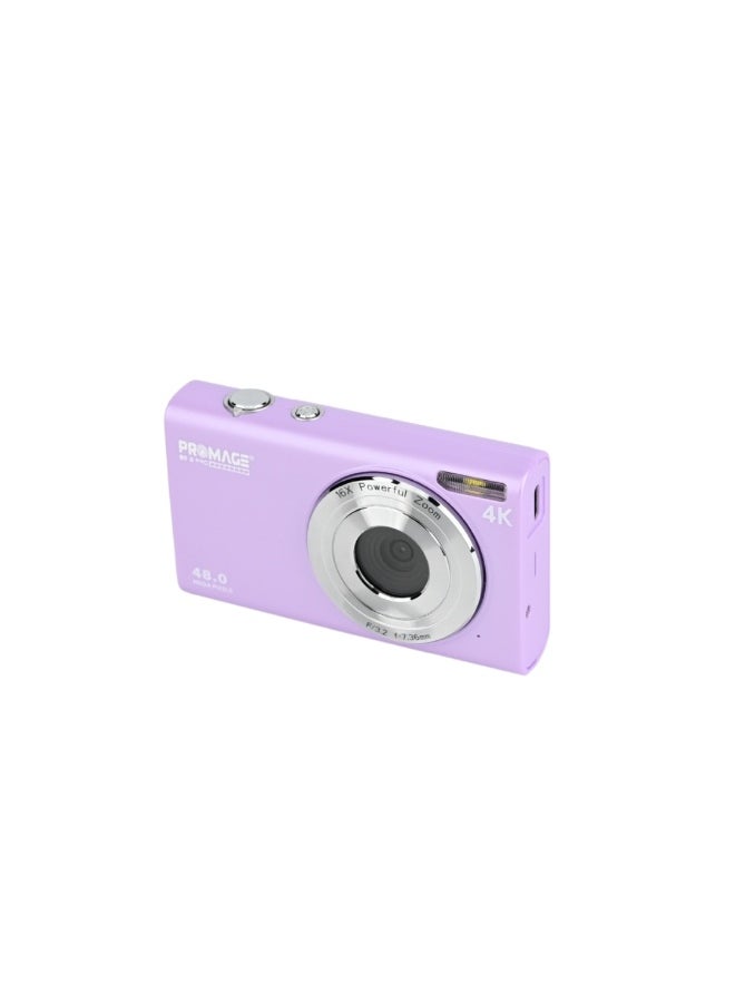 PROMAGE PROMAGE PC105 Digital Camera 48MP – Purple, 1080p Video, 2.4″ LCD Screen, 16X Digital Zoom, USB Rechargeable  - Image 3