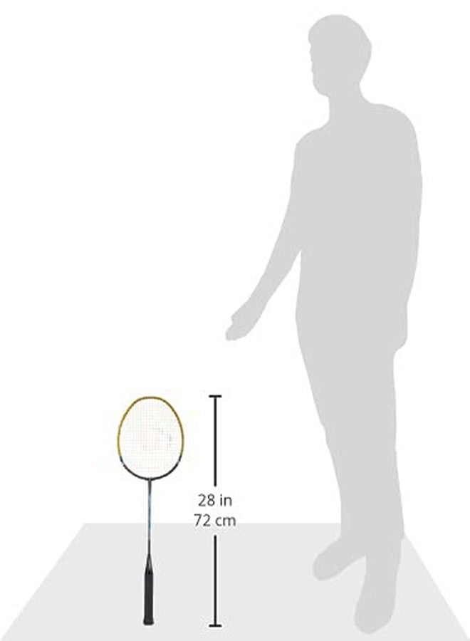 Triumph Bolt Graphite Composite Light Weight Strung Badminton Racket with Star-6R Double Compartment Badminton Bag Black - Image 4