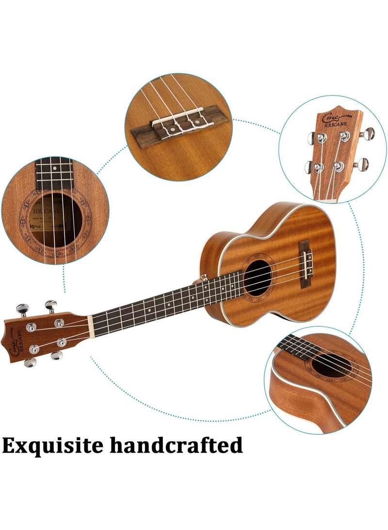AIWANTO 21-Inch Soprano Ukulele – Professional Mahogany Hawaiian Uke for Kids & Beginners, Complete Starter Kit with Gig Bag, Tuner, Strap, Picks & Extra Strings - Image 5
