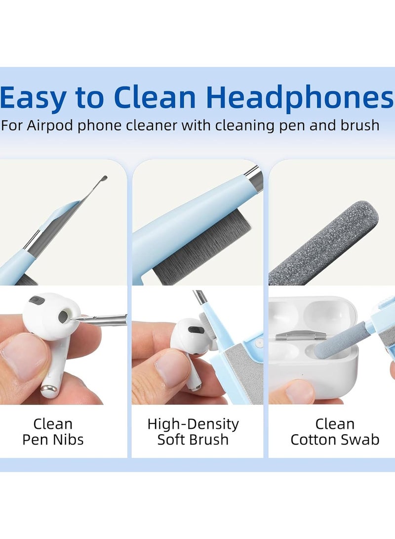 8 in 1 Multifunctional Electronic Cleaner kit - Keyboard Cleaning Kit, Laptop Cleaner with Brush, Electronic Cleaning Tool for Airpods pro/Laptop/Phone/Computer/Screen,Blue  - Image 4