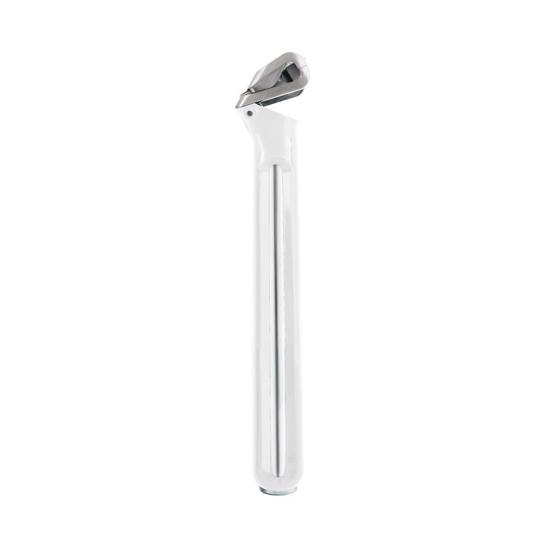 OneBlade OneBlade Hybrid Safety Razor with Stand  10 Premium Japanese Feather FHS Refill Blades  For All Skin Types  Single Blade Razor White 