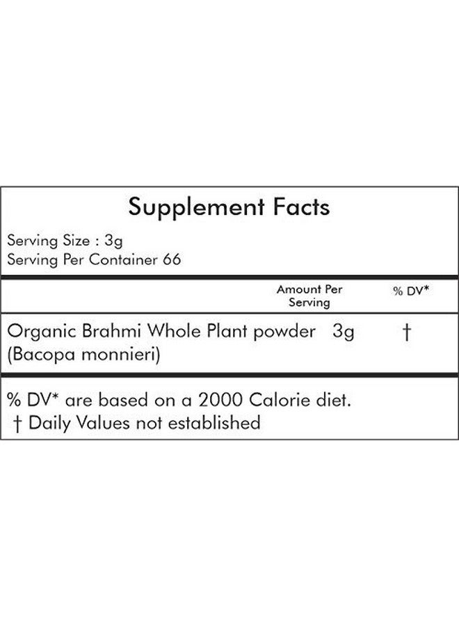 AL Ayurvedic Life Organic Brahmi Powder 200 Gms Brahmi Powder Hair Brahmi Powder Eating - Image 3