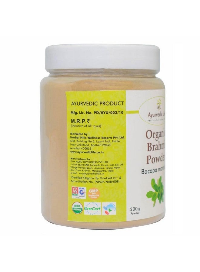 AL Ayurvedic Life Organic Brahmi Powder 200 Gms Brahmi Powder Hair Brahmi Powder Eating - Image 5