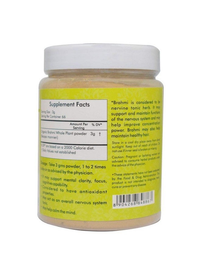 AL Ayurvedic Life Organic Brahmi Powder 200 Gms Brahmi Powder Hair Brahmi Powder Eating - Image 4