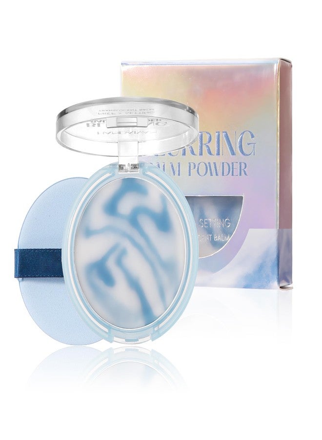 BEUKING Blurring Balm Powder, Setting Translucent Foundation Primers, Oil Control Concealer Pressed Cream Waterproof Sweatproof Making Long Lasting Makeup Primer (#02 Sky, 0.16 oz) - Image 1