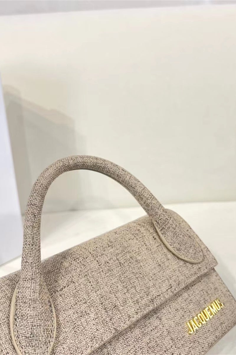 JACQUEMUS Le Chiquito Long Handbag Tote Bag Leather Flap Long With Crossbody Strap - Image 5