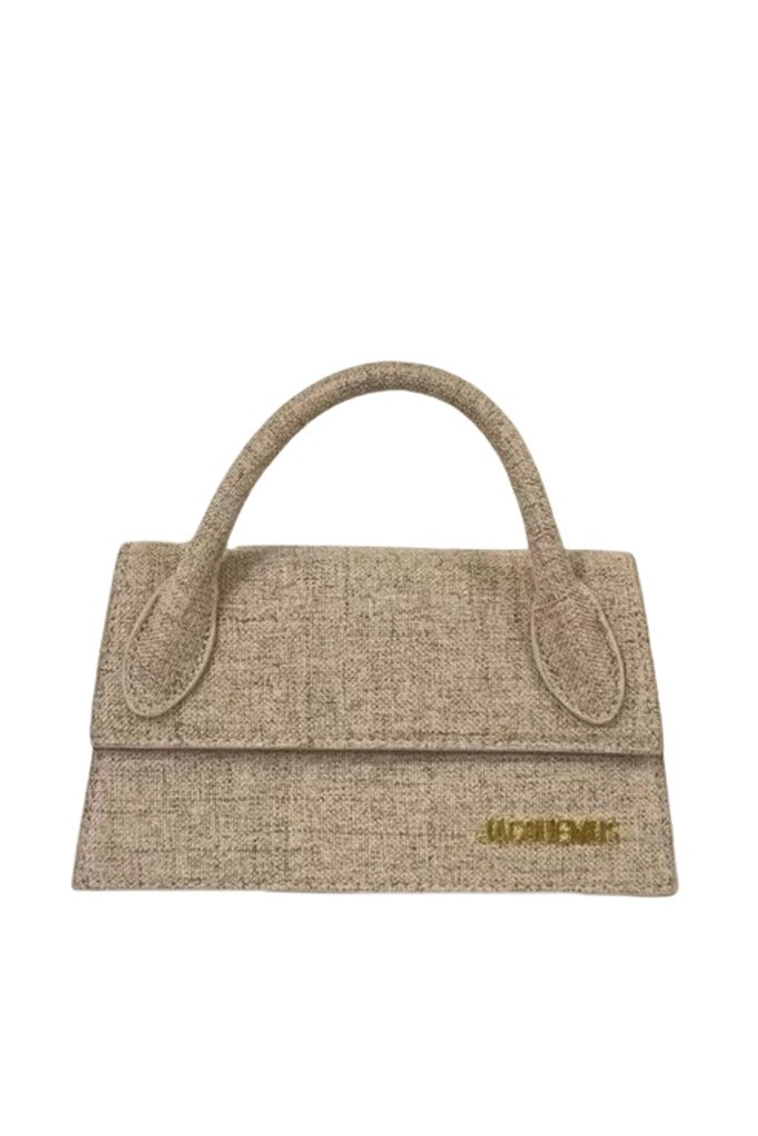 JACQUEMUS Le Chiquito Long Handbag Tote Bag Leather Flap Long With Crossbody Strap - Image 1