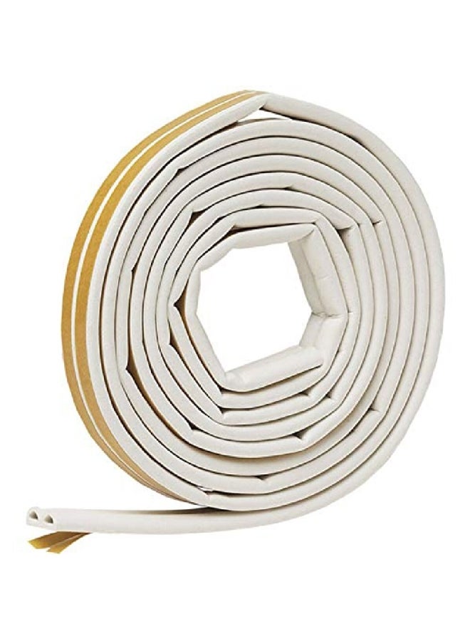 Randall EPDM D-Profile Self-Stick Rubber Foam Weatherseal White 0.64 x 0.8 x 518 cm V-25-WH - Image 2