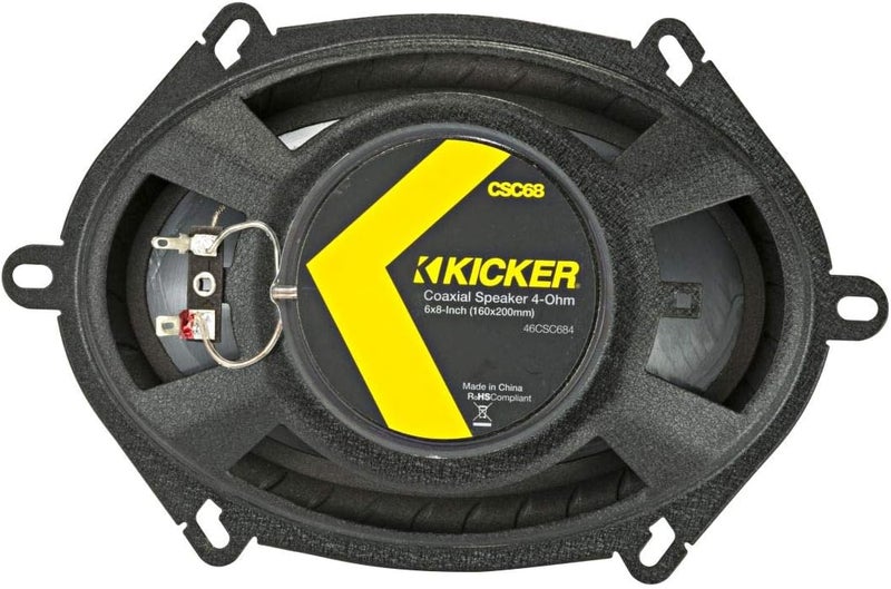 Kicker CS Series CSC68 6 x 8 Inch Car Audio System Speaker, Black (2 Pack) - Image 2