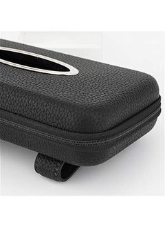 Generic Car Tissue Holder, Sun Visor Napkin Holder, Car Visor Tissue Holder, PU Leather Backseat Tissue Case Holder for Car,Vehicle (Black)  - Image 5