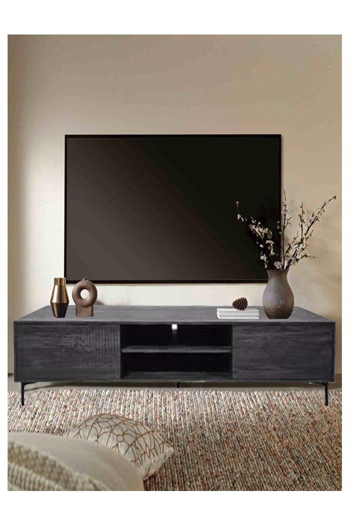 Living Modern Wooden Plasma Table, With Shelf 180*40*48 CM - Image 2