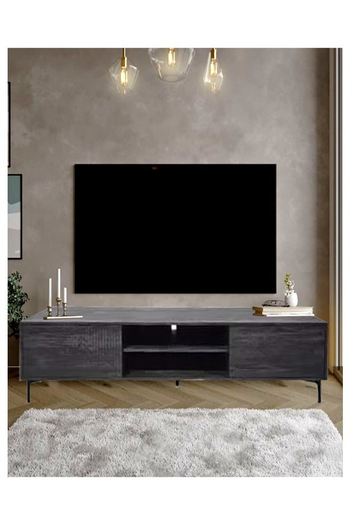 Living Modern Wooden Plasma Table, With Shelf 180*40*48 CM - Image 3