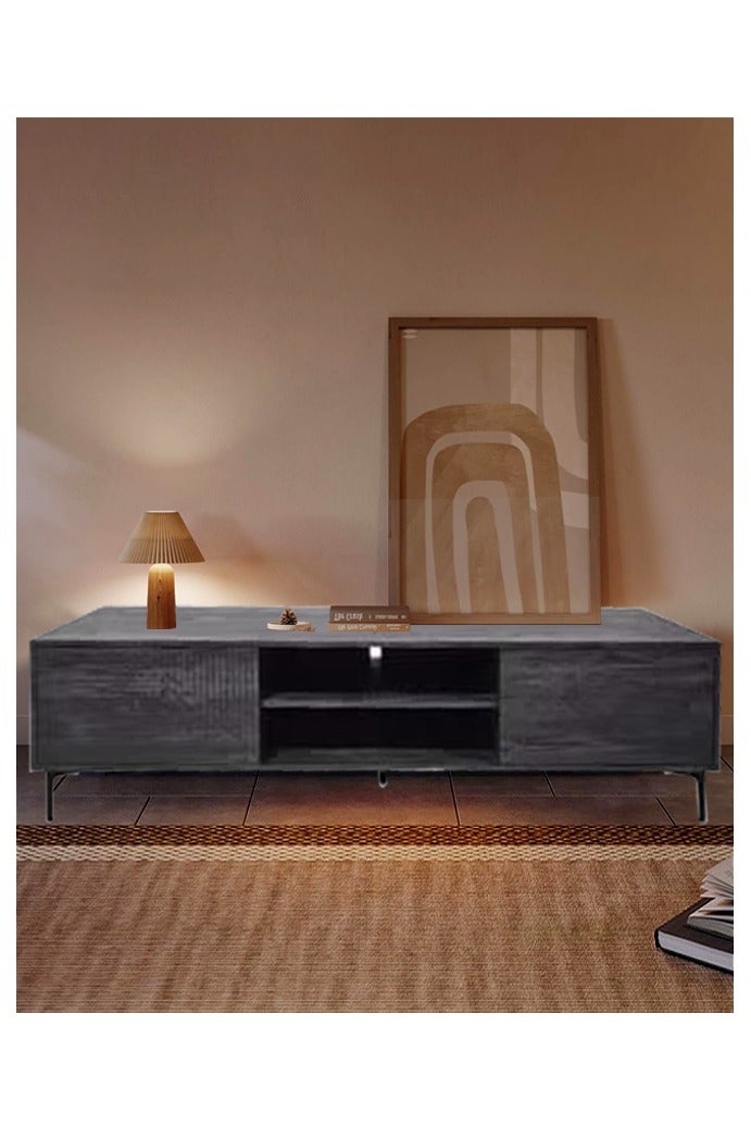 Living Modern Wooden Plasma Table, With Shelf 180*40*48 CM - Image 5