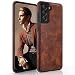 LOHASIC for Galaxy S22 Plus Case 5G Premium Leather Luxury Business PU NonSlip Grip Shockproof Bumper Full Body Protective Cover Men Phone Cases for Samsung Galaxy S22 Plus 66 inch Brown - Image 2