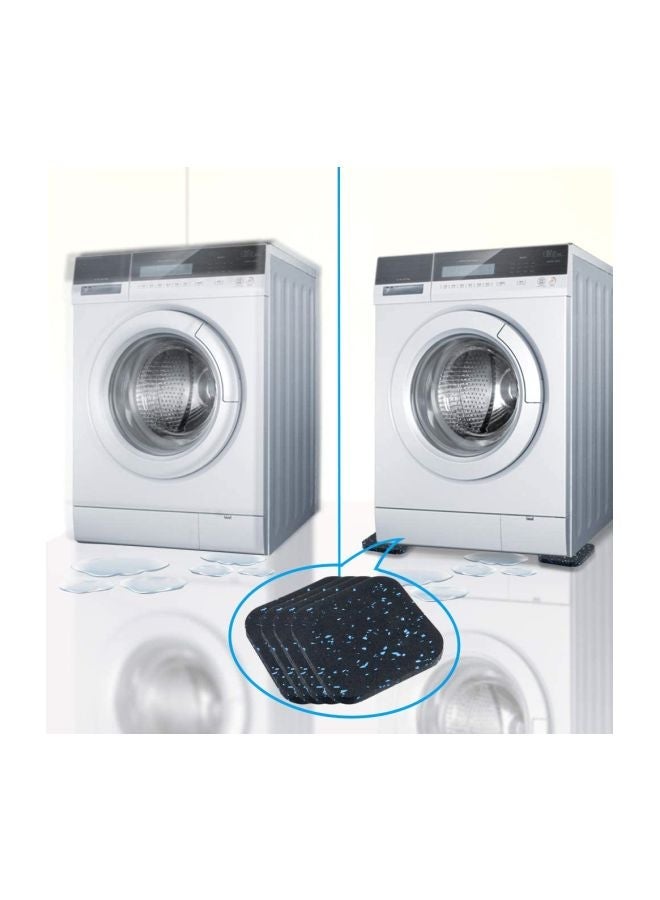 NIBEMINENT 4-Piece Floor And Furniture Protector Pads Black/Blue 10x10x1cm - Image 4