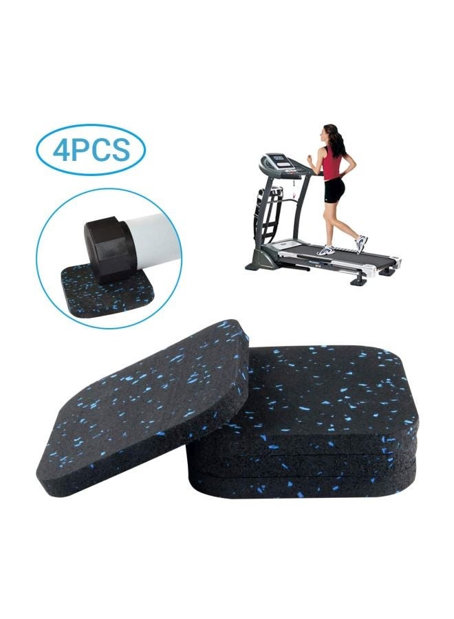 NIBEMINENT 4-Piece Floor And Furniture Protector Pads Black/Blue 10x10x1cm - Image 2