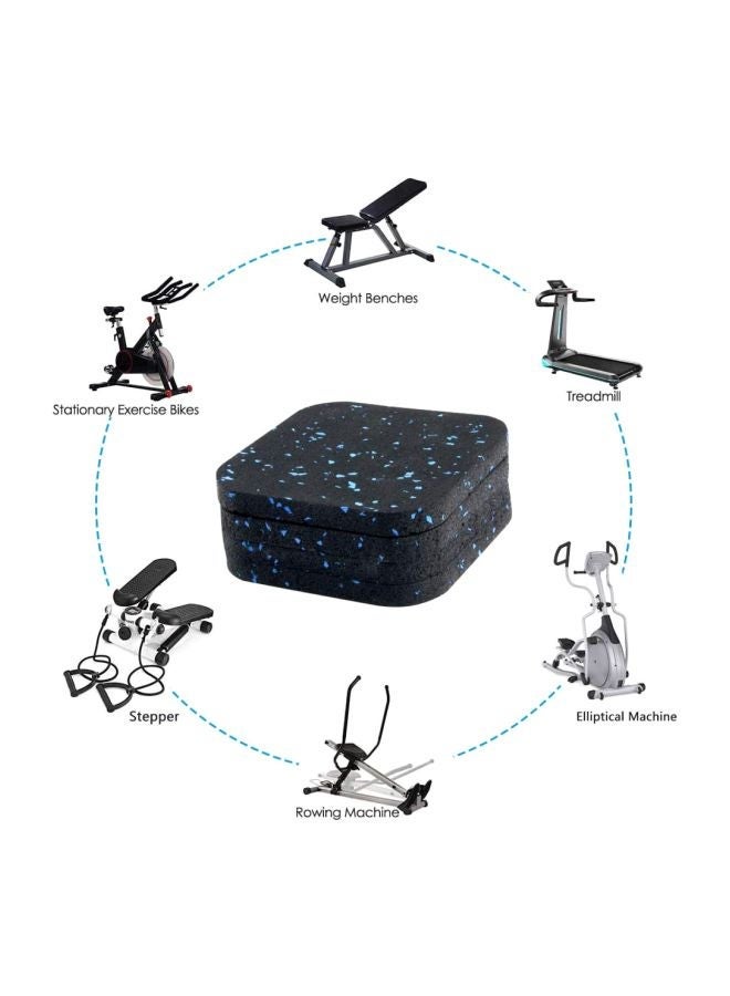 NIBEMINENT 4-Piece Floor And Furniture Protector Pads Black/Blue 10x10x1cm - Image 5