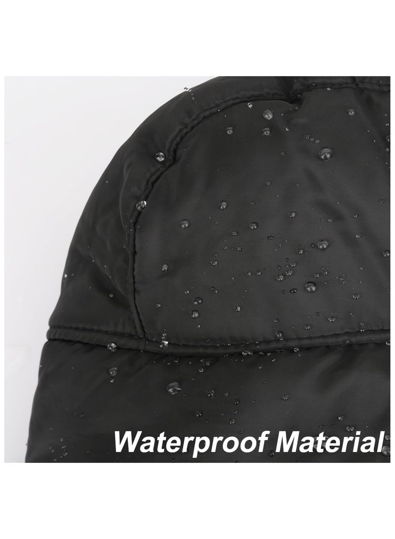 VIUAUAX Winter Warm Hat With Detachable Mask,Winter Hats for Men Women,Winter Thick Hat, Trapper Ushanka Hat with Ear Faps  Cold Weather Warm Fur Snow Ski Hat - Image 2