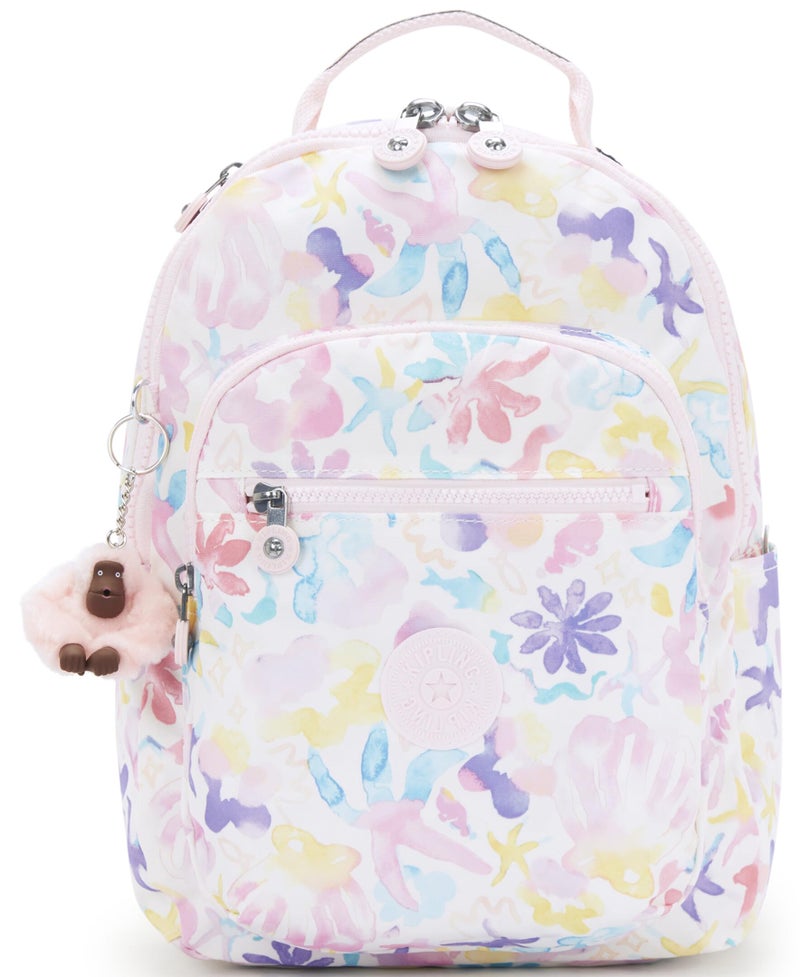KIPLING KIPLING Kipling Women's Seoul Small Bts Prt Tablet Backpack, Durable, Padded Shoulder Straps with Tablet Sleeve - Image 1