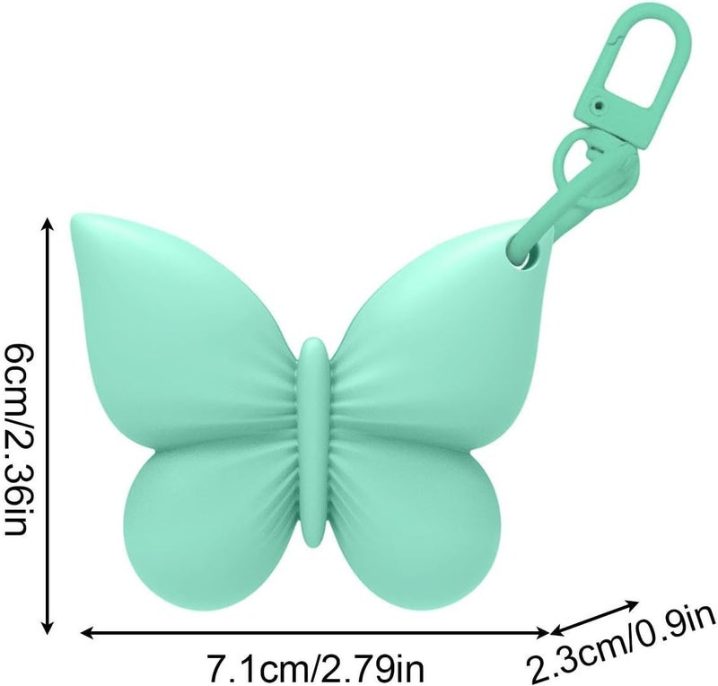 Lip Gloss Keychain Holder,Cute Butterfly Shape Soft Sleeve - Silicone Lip Balm Keychain | for Women Lady Girlfriend Grandma - Image 5