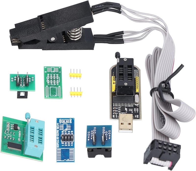 TOPINCN SOIC SOP Flash Chip Test Clamp/Holder Set Programmer Mainboard Accessory for 242593 Chips, Suitable for Color TV, DVD, Router, Set-top Box - Image 1