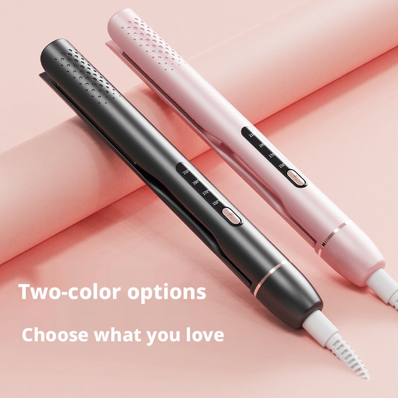 2-in-1 Hair Straightening and Curling Iron - Mini Portable, 4 Temperature Settings, Ceramic, for Wet and Dry Hair - Image 4