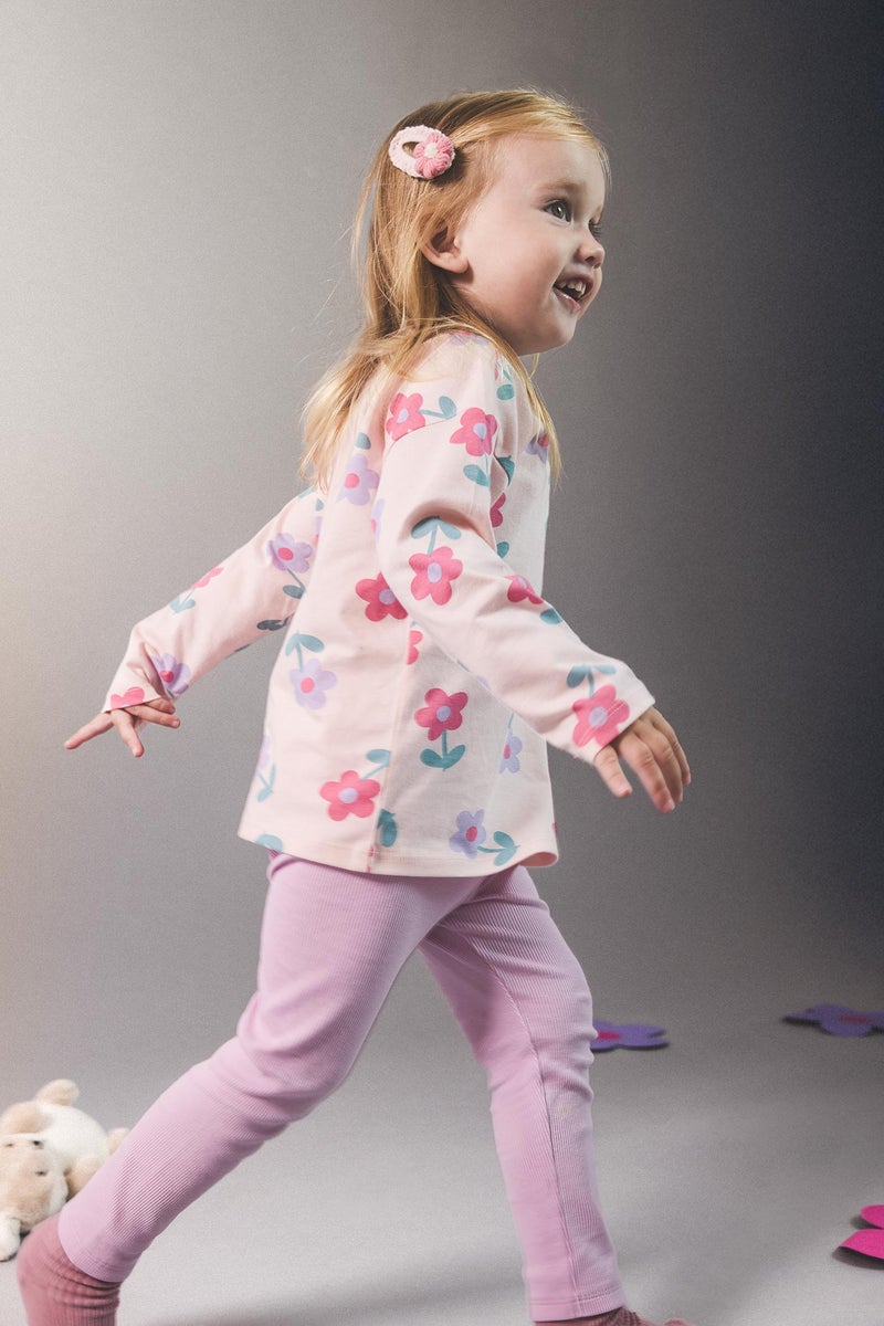 DeFacto Purple Baby Girl Regular Fit Trousers Casual - Image 1