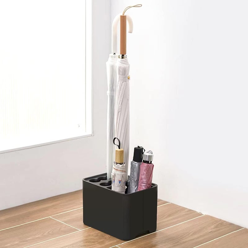 GeLive Umbrella Stand Rack Umbrella Holder with Drip Tray for Entryway Corner Space Saving Organizer Home Office Decor Stored 10 Umbrellas (Black) - Image 4