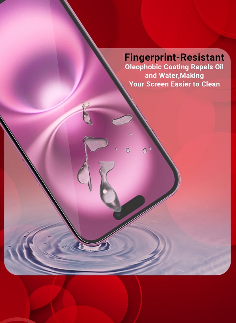 CATANES (for iPhone 16 Plus ) 3Packs Premium Tempered Glass Screen Protector Ultra Clear Scratch Resistant Easy Installation / Clear - Image 3