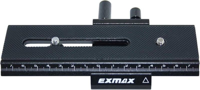 EXMAX ® 16cm 2 Way Macro Shot Focusing Focus Rail Slider/Close-up Shooting 1/4 Quick Screw Release Mount Camera Flash Support Plate - Image 1