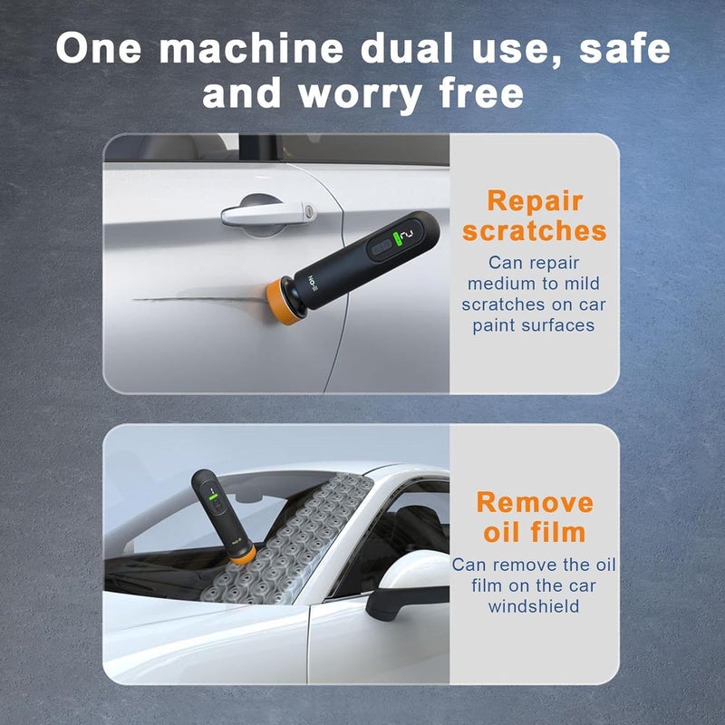 Waxer Machine – Portable Rechargeable Polishing Buffer, Adjustable Speed Cordless Polisher | Perfect for Boat Scratch Waxing Paint Protection Detailing Polishing - Image 4