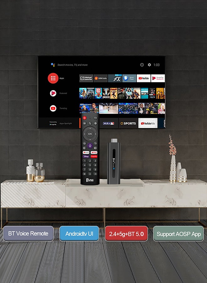 TV98 Video Game Console(64GB) TV Box(2GB+16GB), Built-in 20000+ Games, Retro handheld Game Console, 8K High Definition HDMI Output for TV with Dual 2.4G Wireless Controllers For Kids Gift - Image 2