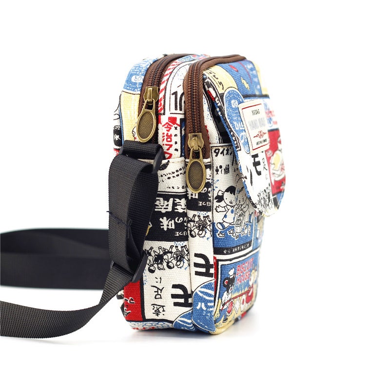 Cloth Bag New Printed Canvas Shoulder Crossbody Mobile Phone Bag Large Capacity Fashion Women'S Bag Sale - Image 5
