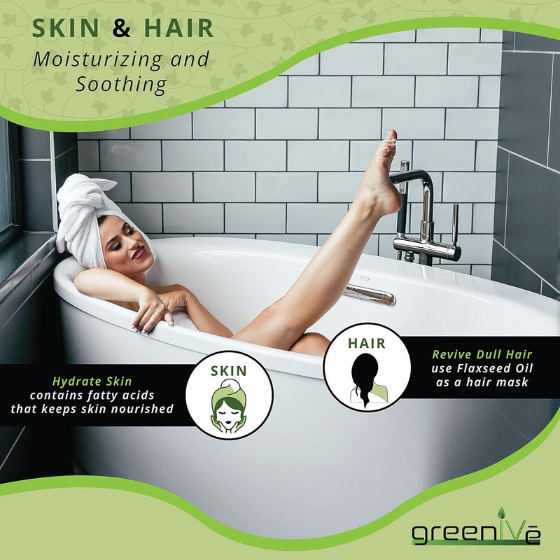 GreenIVe 100% Pure Flaxseed Oil - 16 Fl Oz - Image 5