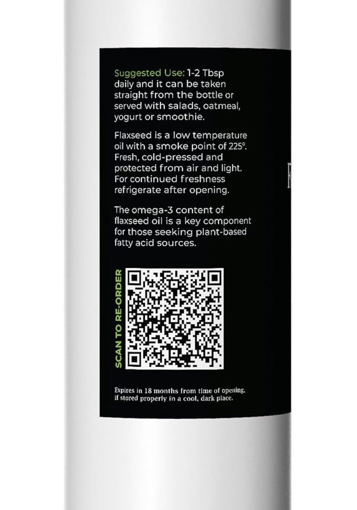 GreenIVe 100% Pure Flaxseed Oil - 16 Fl Oz - Image 3