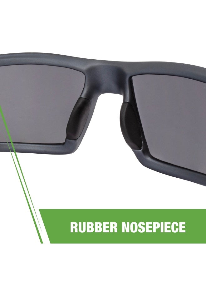 Crossfire Radians 41291 Cumulus Premium Safety Eyewear Aluminum Gray Frame Smoke Lens Unisex - Image 5