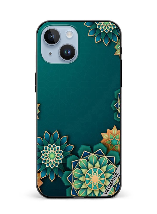 VR CREATIVE Protective Case Cover For Apple iPhone 15 Plus Mandala Design Multicolour - Image 1