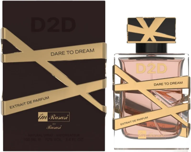 الرصاصي I'M Rasasi D2D Extrait De Parfum Spray 100ml for Unisex – Fresh Woody Blend with Amyris, Grapefruit & Cedarwood