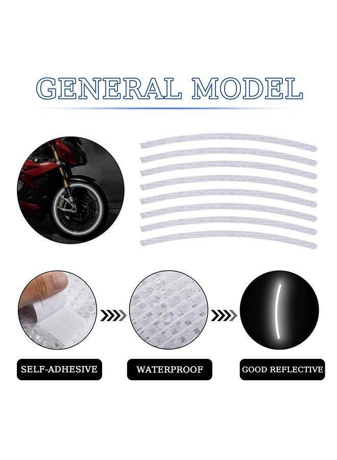 ShebSheb 32Pcs Rim Reflective Stickers for Bikes – Waterproof, Adhesive Reflective Tape, Rim Reflective Strip for Nighttime Safety Warning, Suitable for Bicycles, E-Bikes, and Motorcycles, etc. - Image 4
