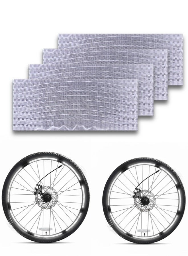 ShebSheb 32Pcs Rim Reflective Stickers for Bikes – Waterproof, Adhesive Reflective Tape, Rim Reflective Strip for Nighttime Safety Warning, Suitable for Bicycles, E-Bikes, and Motorcycles, etc. - Image 2