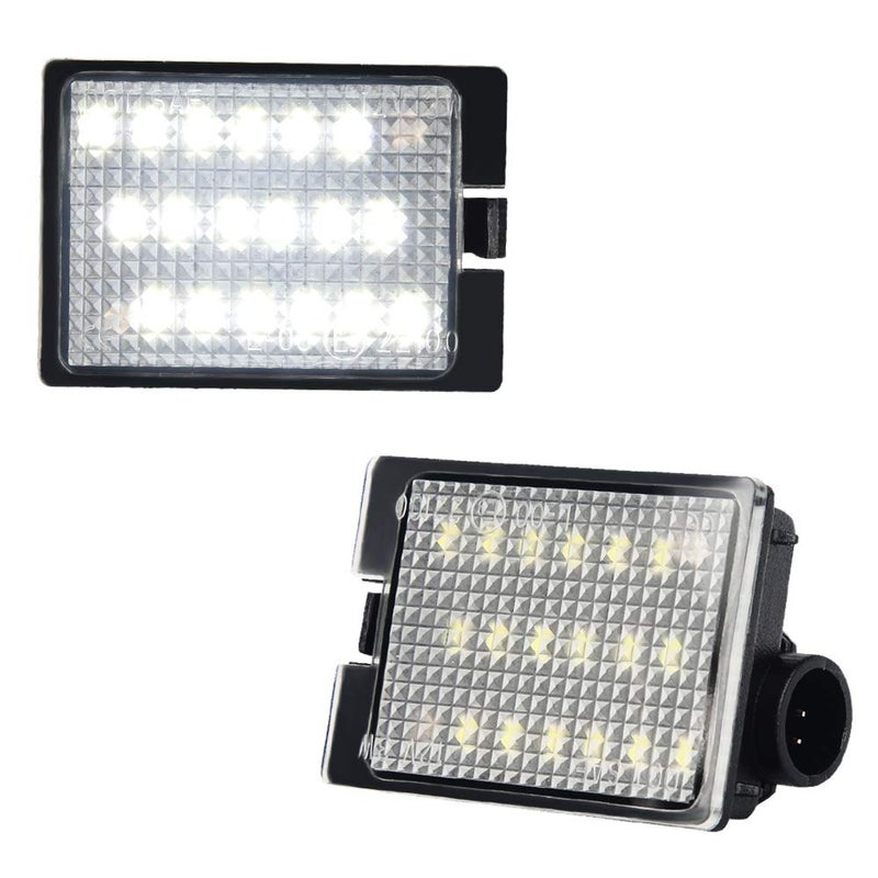 MbuyDIY LED License Plate Light Lamp Assembly Compatible with 2014-2021 Dodge Durango 6000K White, Pack of 2