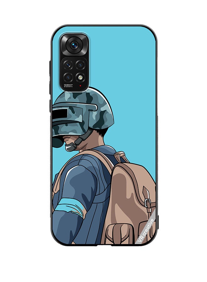 VR CREATIVE Protective Case Cover For Xiaomi Redmi Note 11S Helmet And In Military Uniform Design Multicolour - Image 1