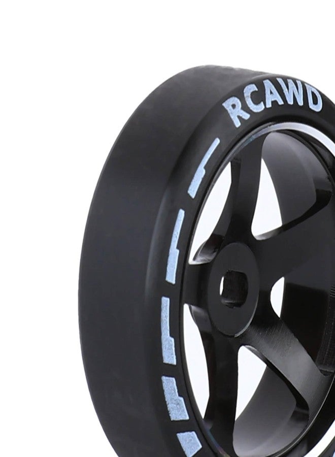 RCAWD No More Glue Drift Wheel Tire for 1/28 Mini-Z AWD AMZ Mini-Q AMR GLA DRZ Mini-D IW04M Wltoys XRX BZ IW05 IW06 Upgrades Parts 27mm Diam Black - Image 3