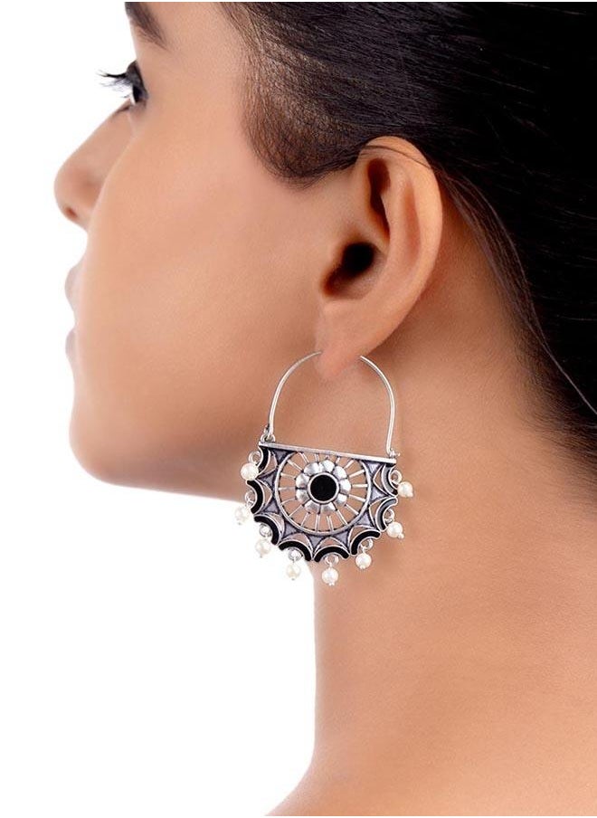 VOYLLA Rangabati Faux Pearls Adorned Earrings  - Image 5