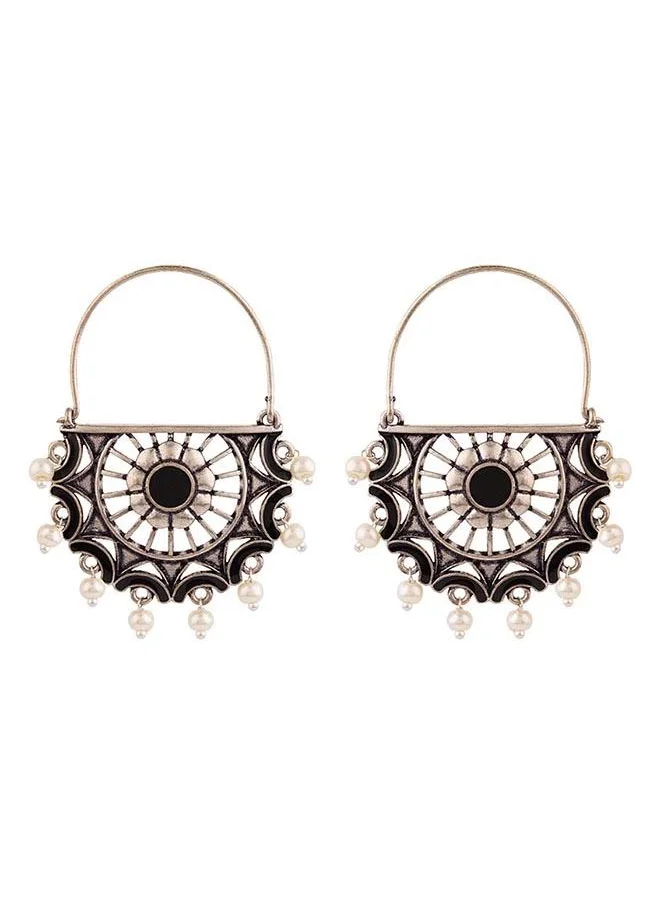 VOYLLA Rangabati Faux Pearls Adorned Earrings