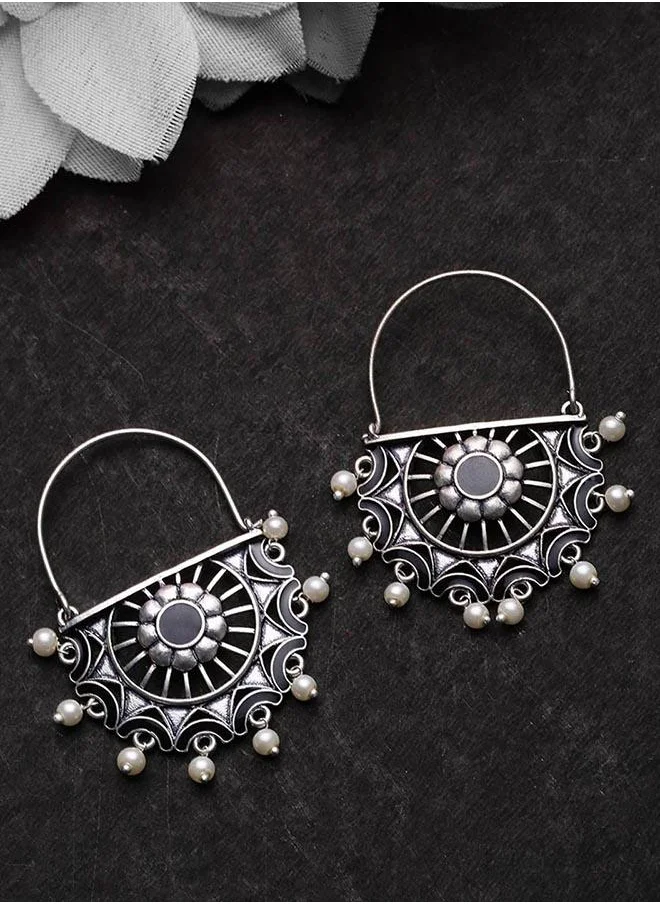 VOYLLA Rangabati Faux Pearls Adorned Earrings