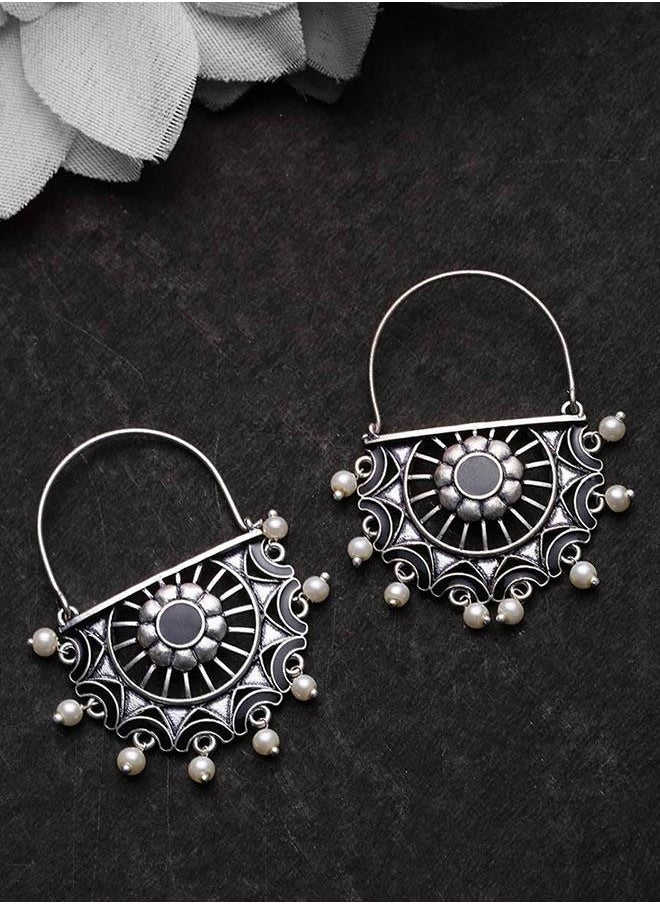 VOYLLA Rangabati Faux Pearls Adorned Earrings  - Image 1